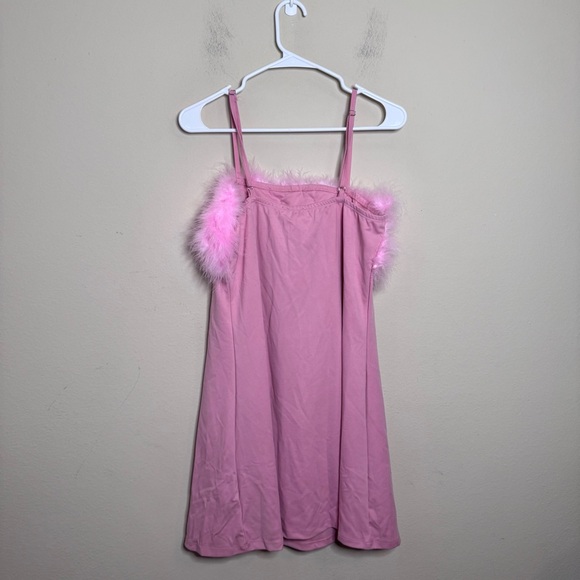 Dolls Kill Baby flirty N’ Thriving Marabou Dress - Picture 10 of 12